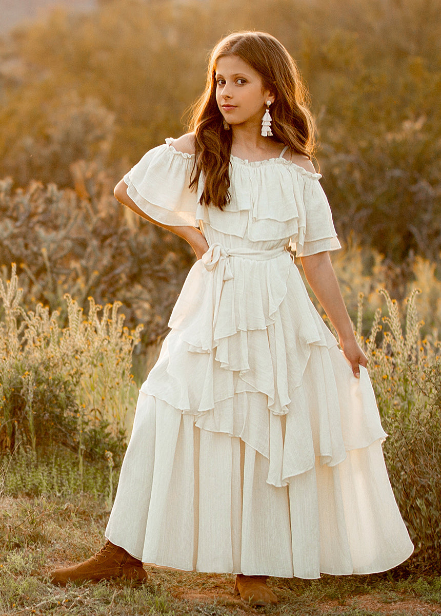 Litta Dress in Cream