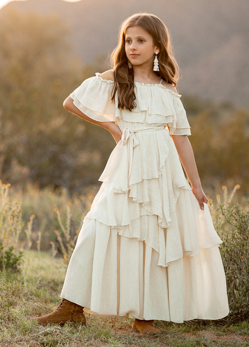 Litta Dress in Cream