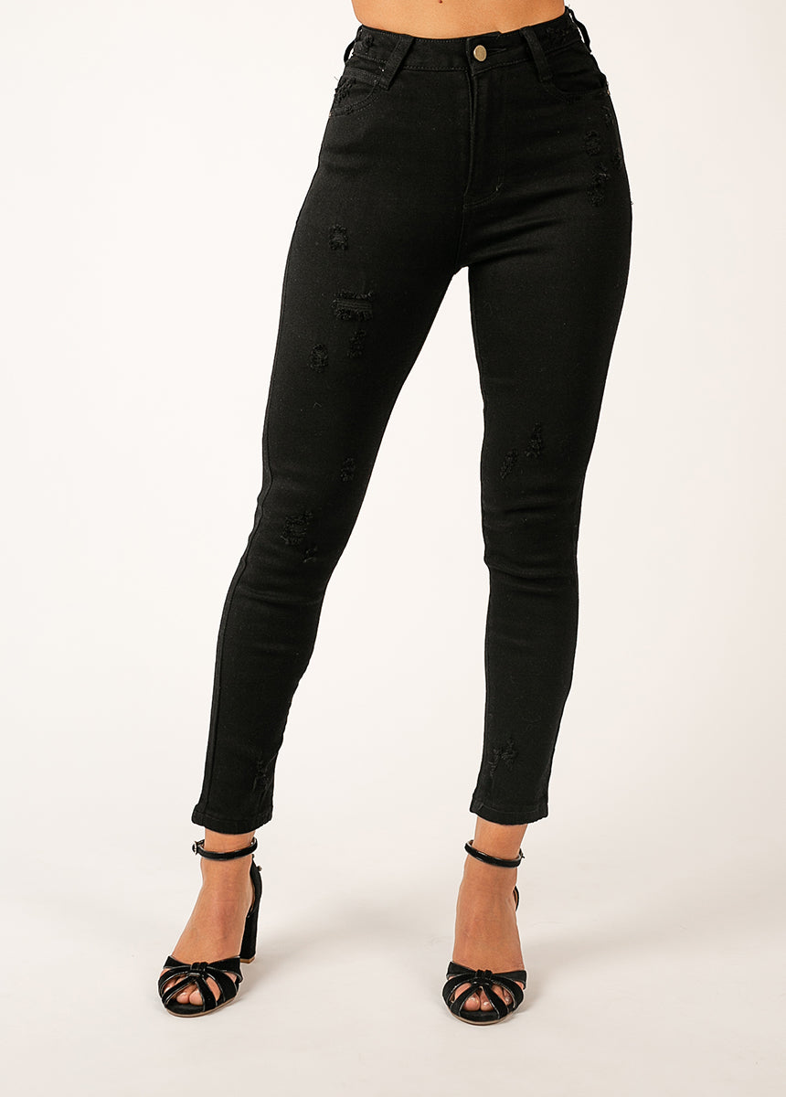 Nilou Denim in Black