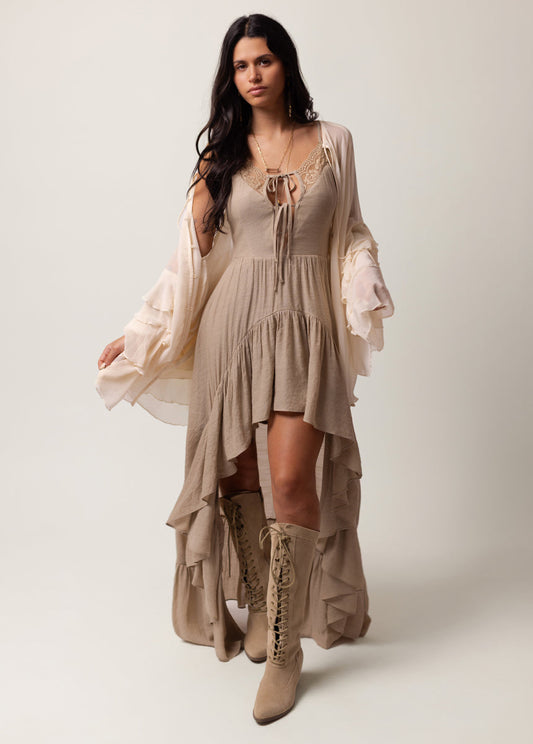 Nefeli Dress in Almond