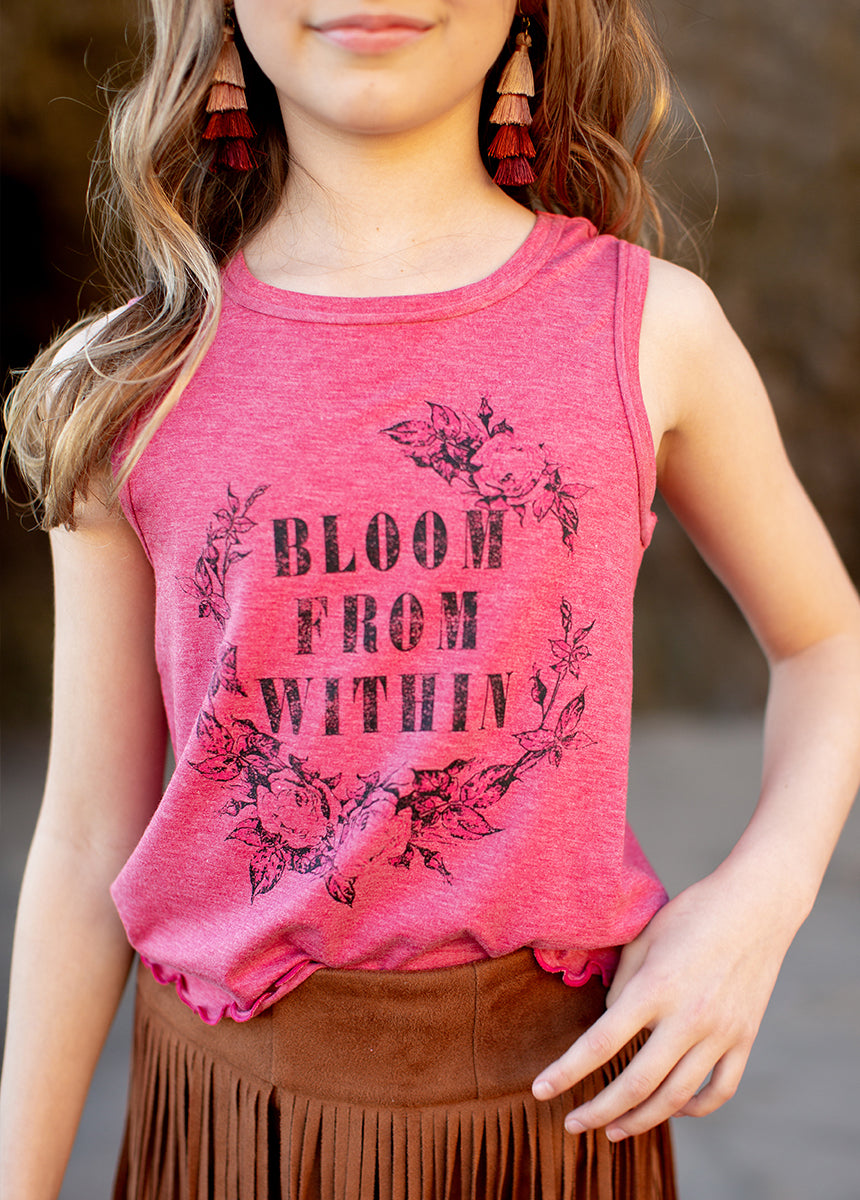 Neila Tank in Heather Wild Rose