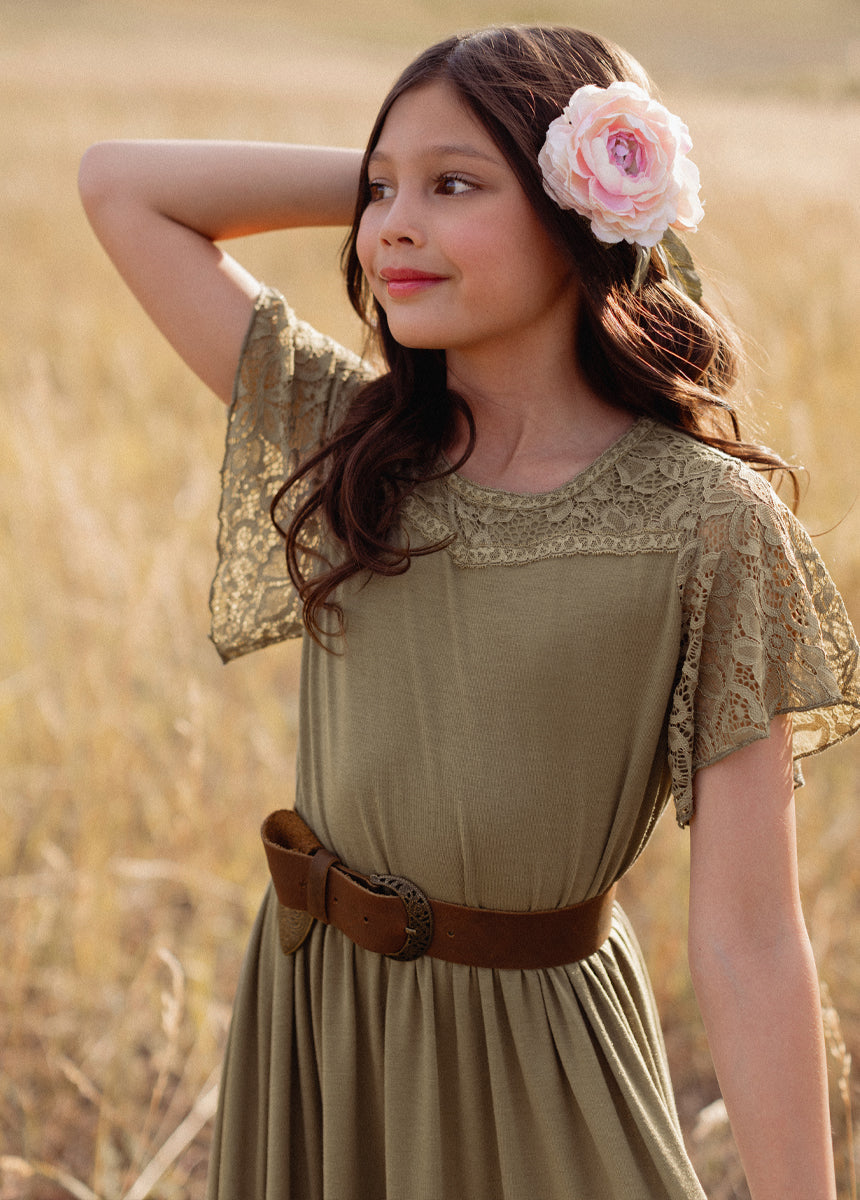 Nemia Dress in Eucalyptus