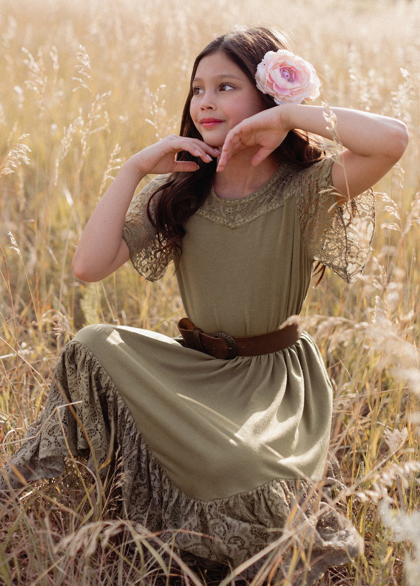 Nemia Dress in Eucalyptus