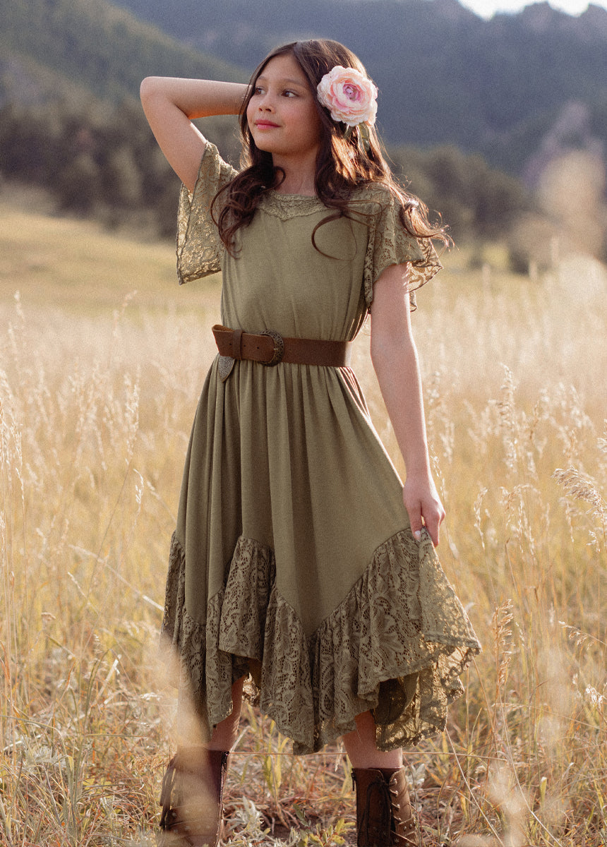 Nemia Dress in Eucalyptus