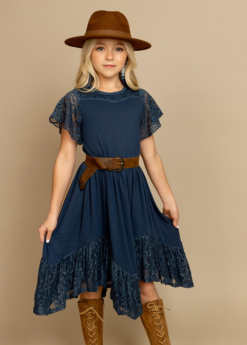 Nemia Dress in Navy