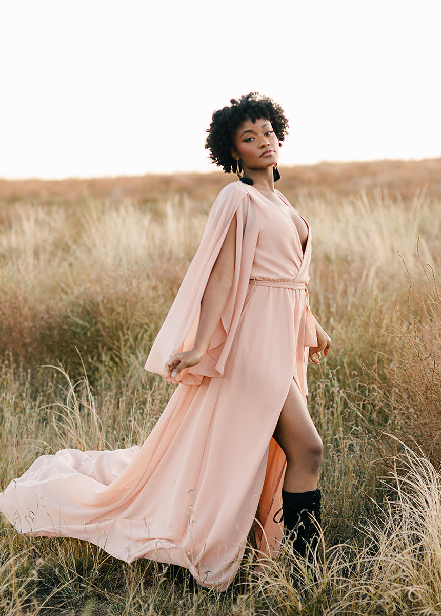 Nerina Dress in Desert Shell