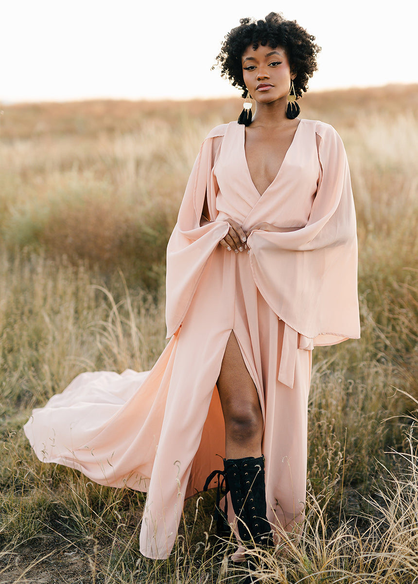 Nerina Dress in Desert Shell