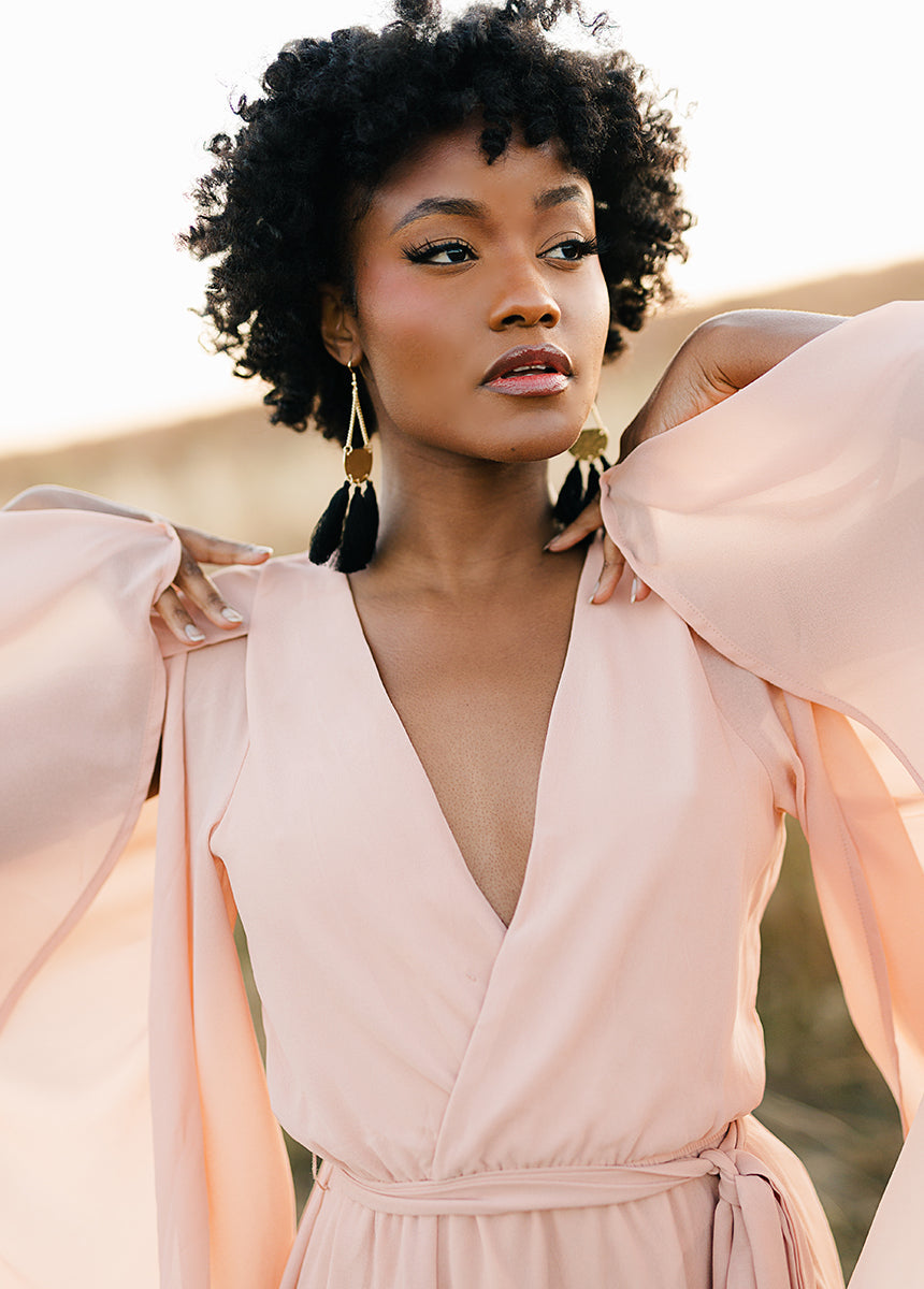 Nerina Dress in Desert Shell