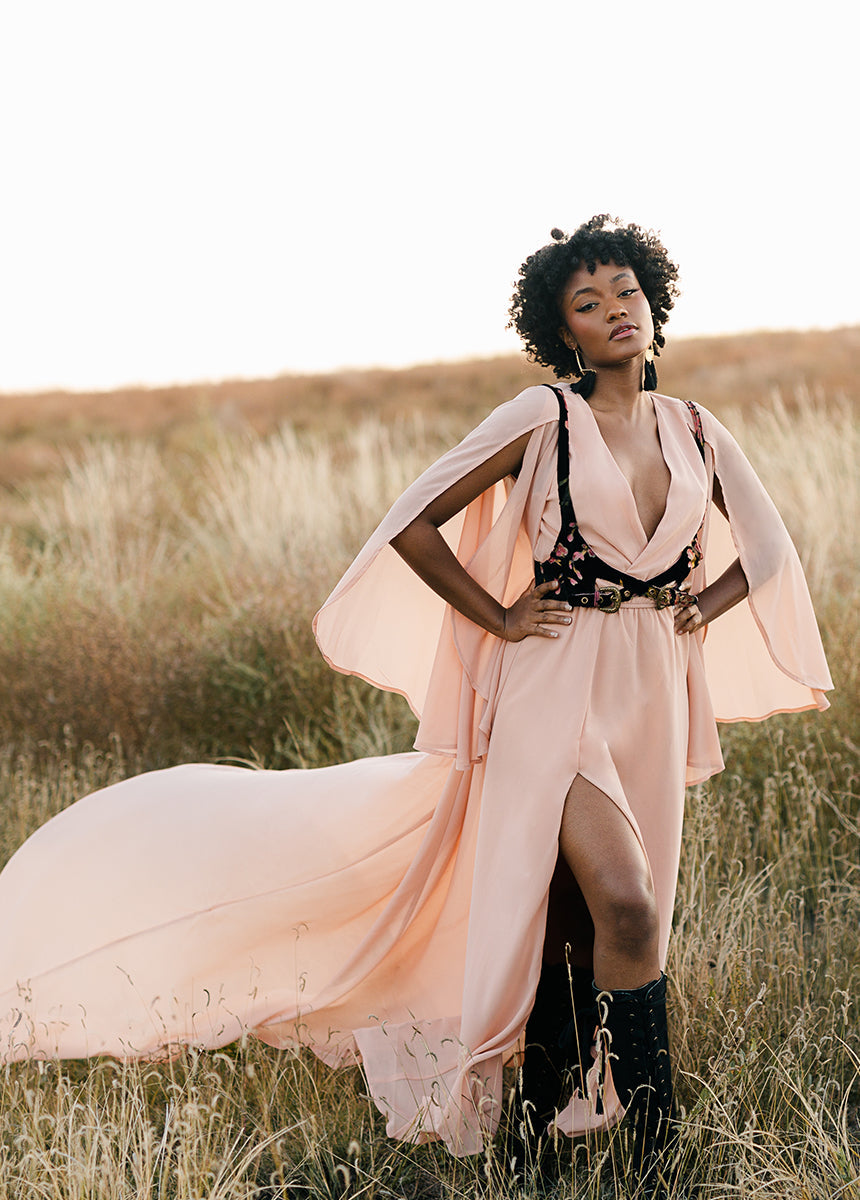 Nerina Dress in Desert Shell