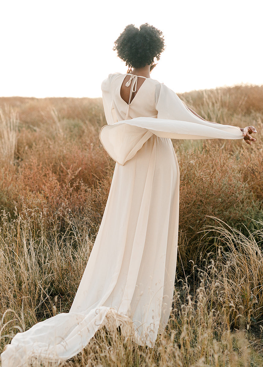 Nerina Dress in Ecru