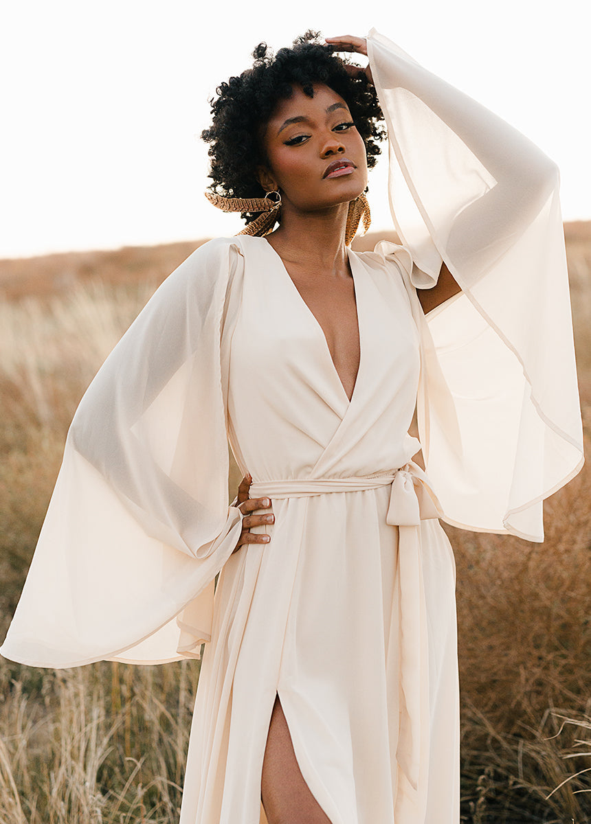 Nerina Dress in Ecru