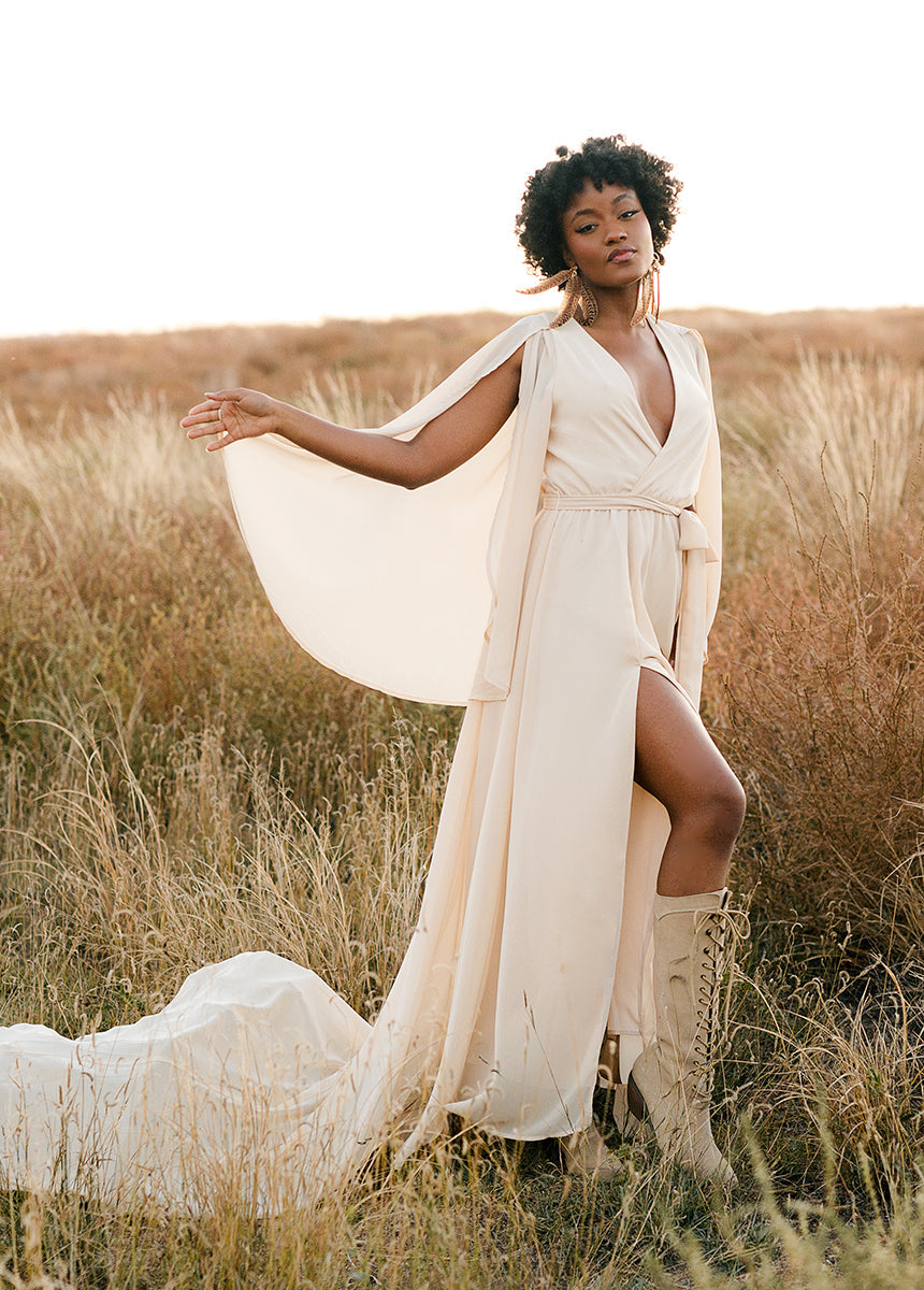 Nerina Dress in Ecru