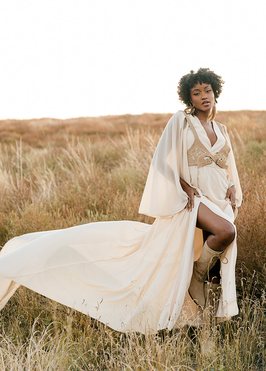 Nerina Dress in Ecru