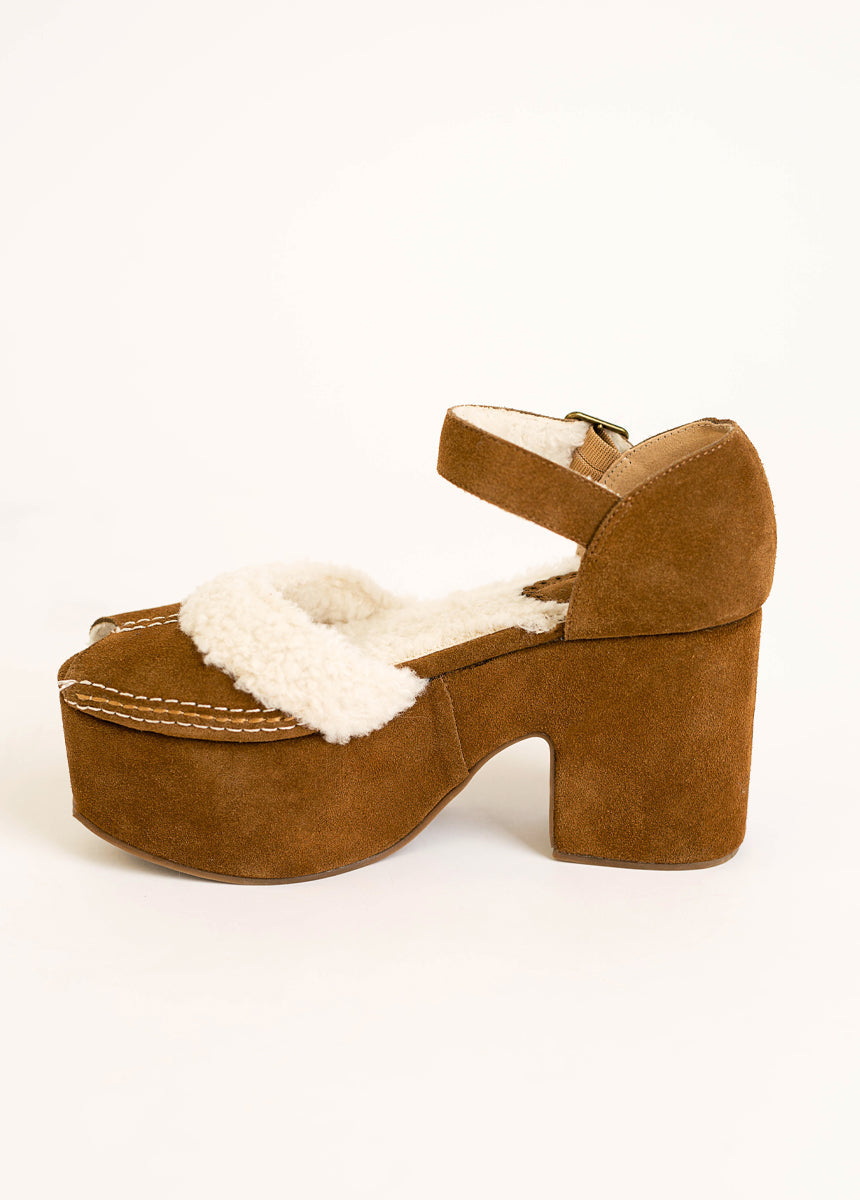 Brea Heel in Pecan