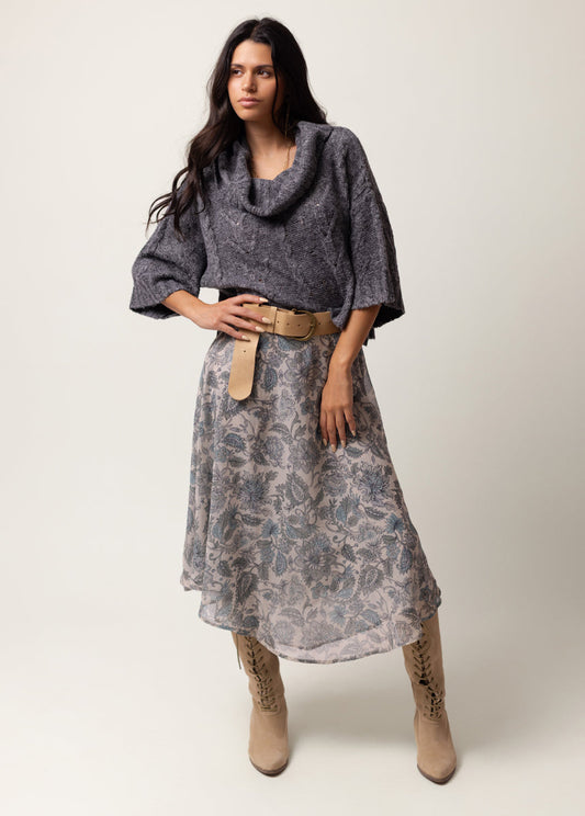 Sana Skirt in Whisper Blue Floral