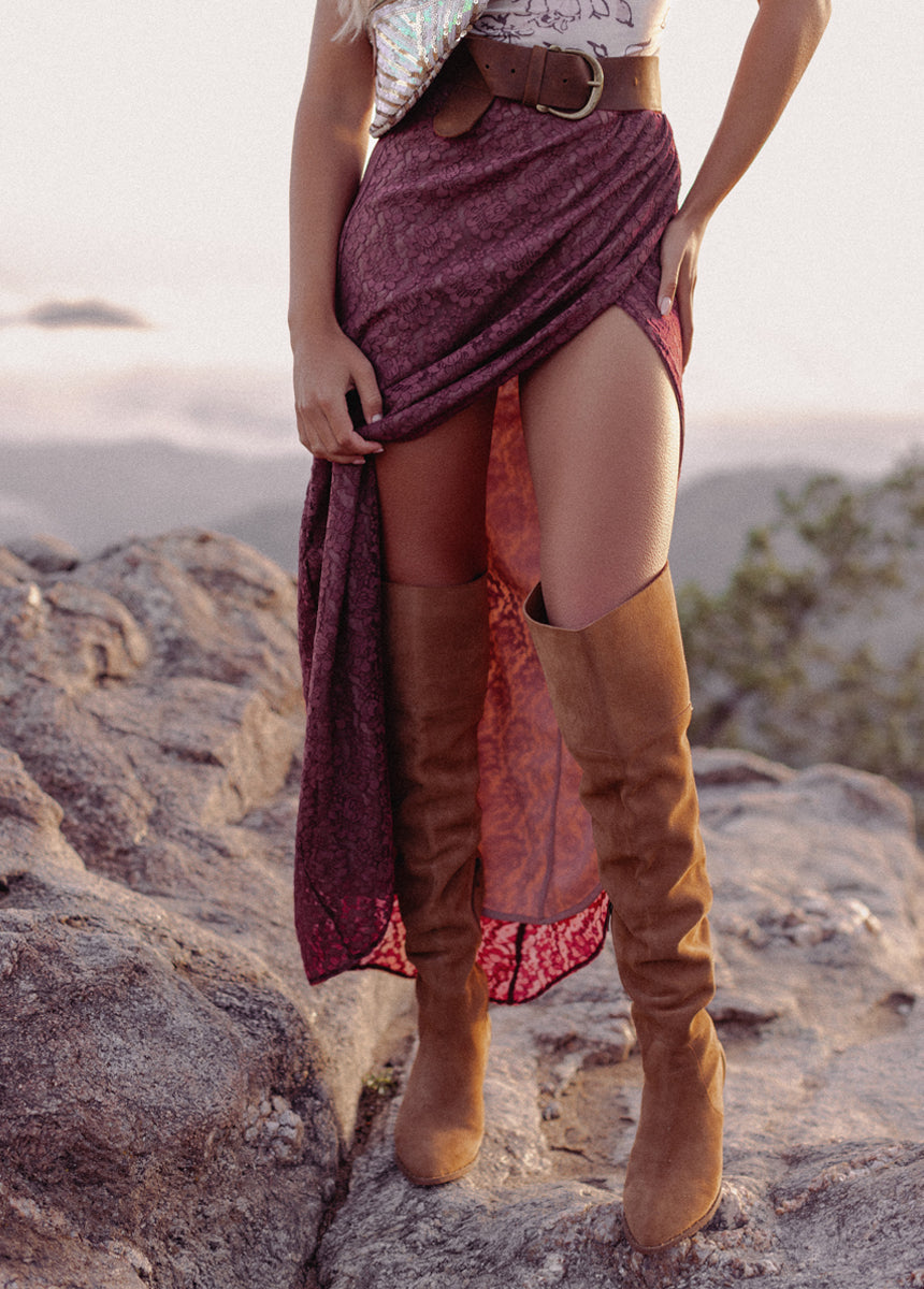 Anita Skirt in Deep Rose