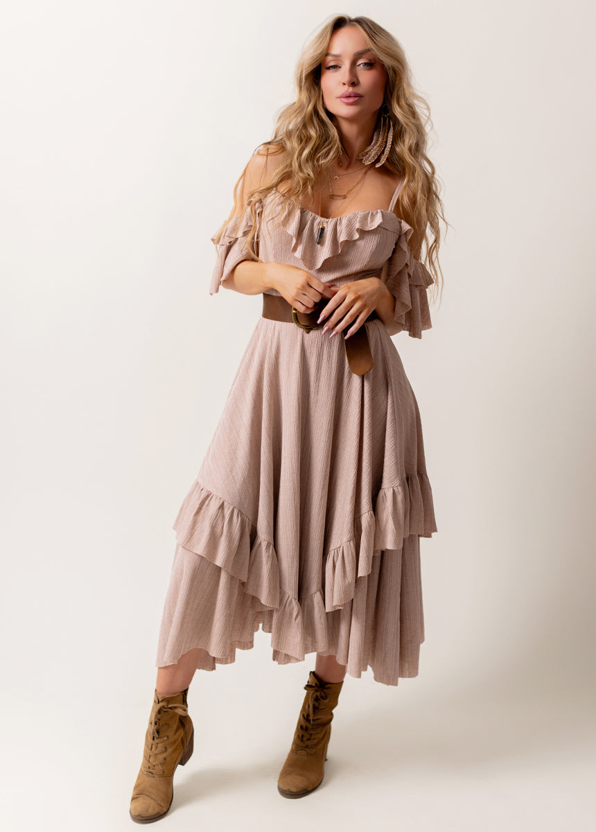 Odile Dress in Desert Shell