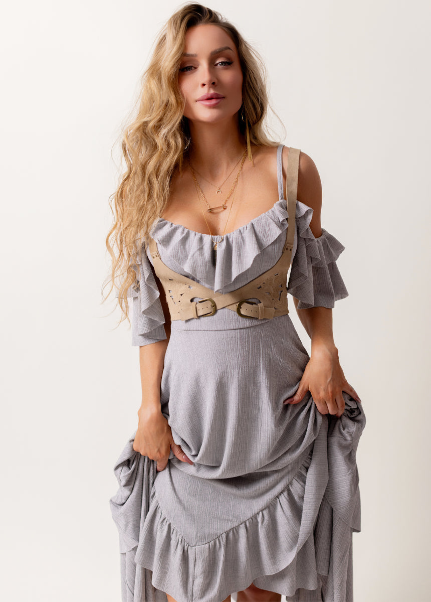 Odile Dress in Gray
