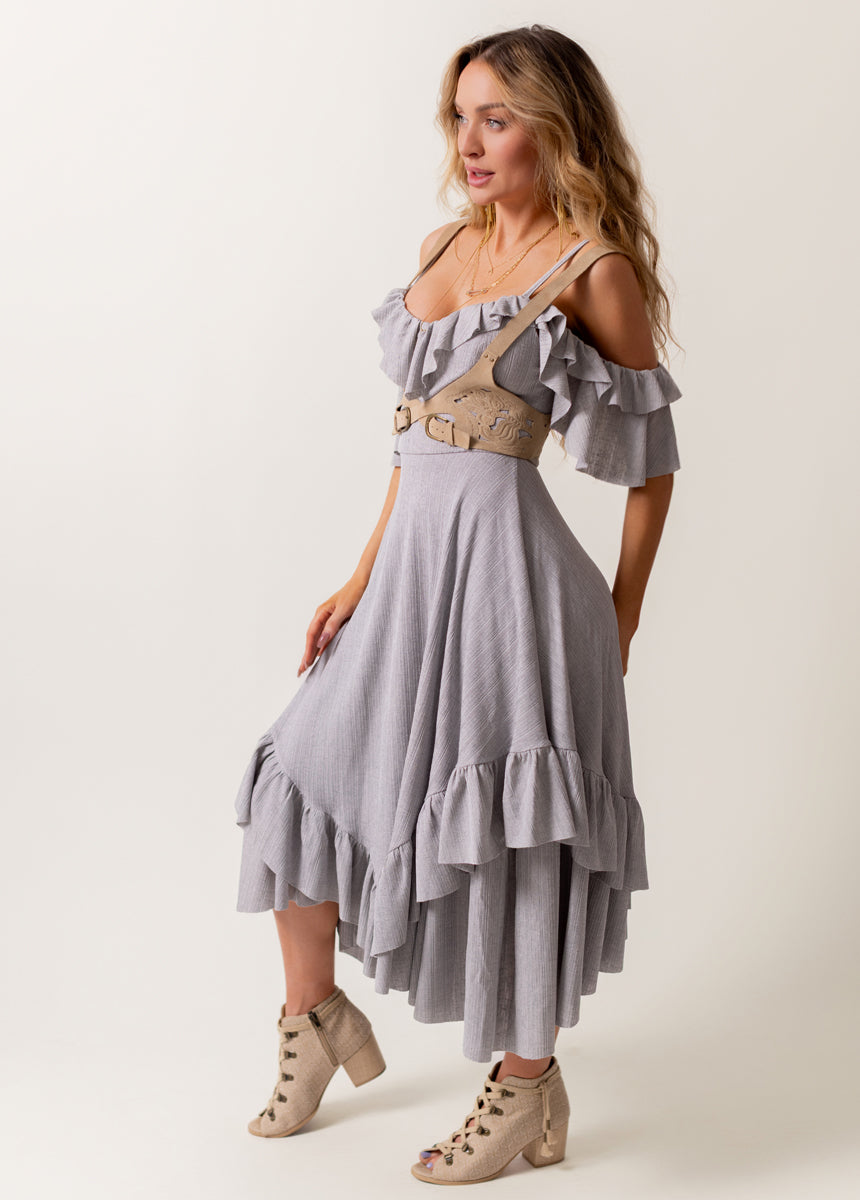 Odile Dress in Gray