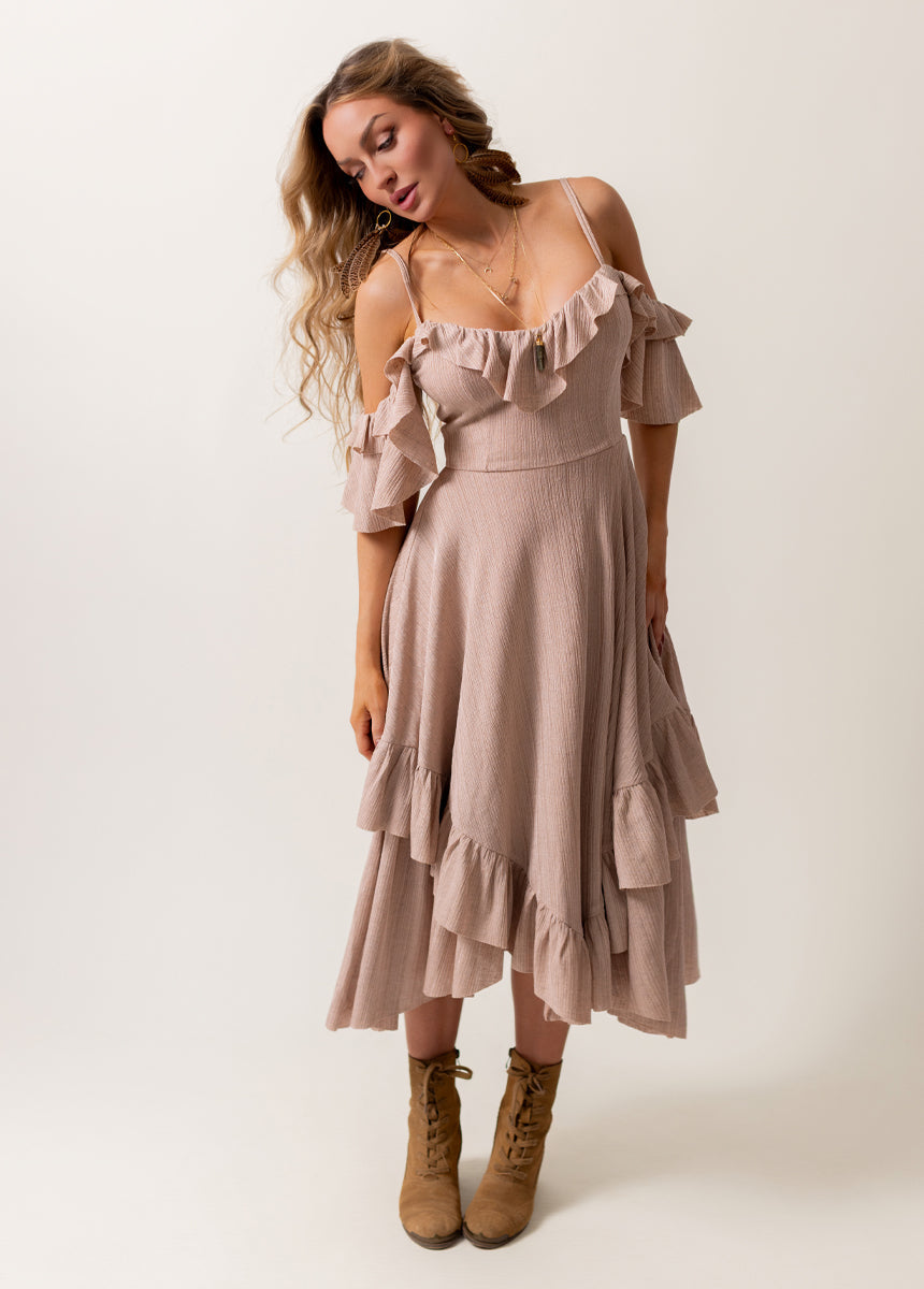 Odile Dress in Desert Shell