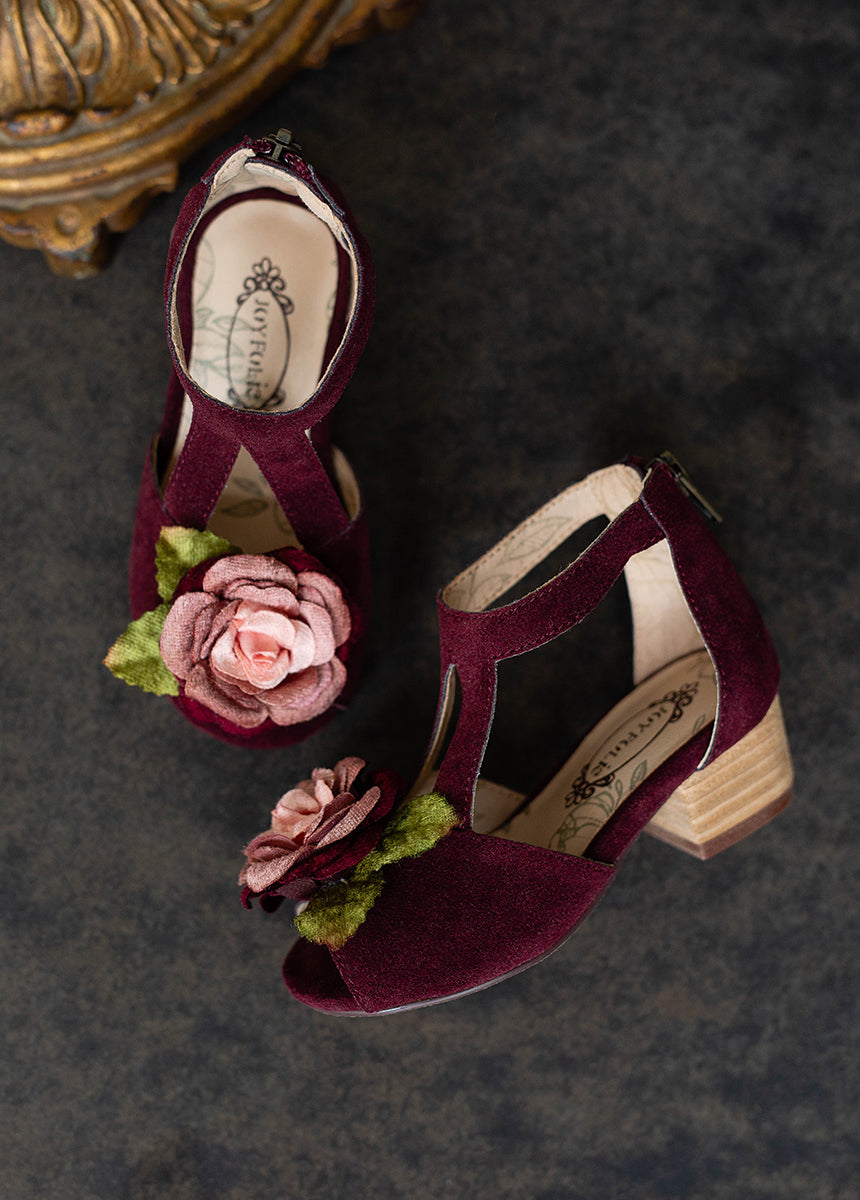 Orelia Heel in Deep Plum