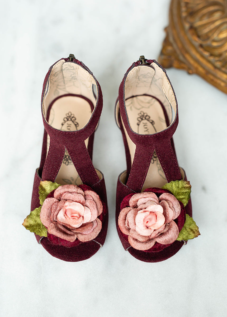 Orelia Heel in Deep Plum