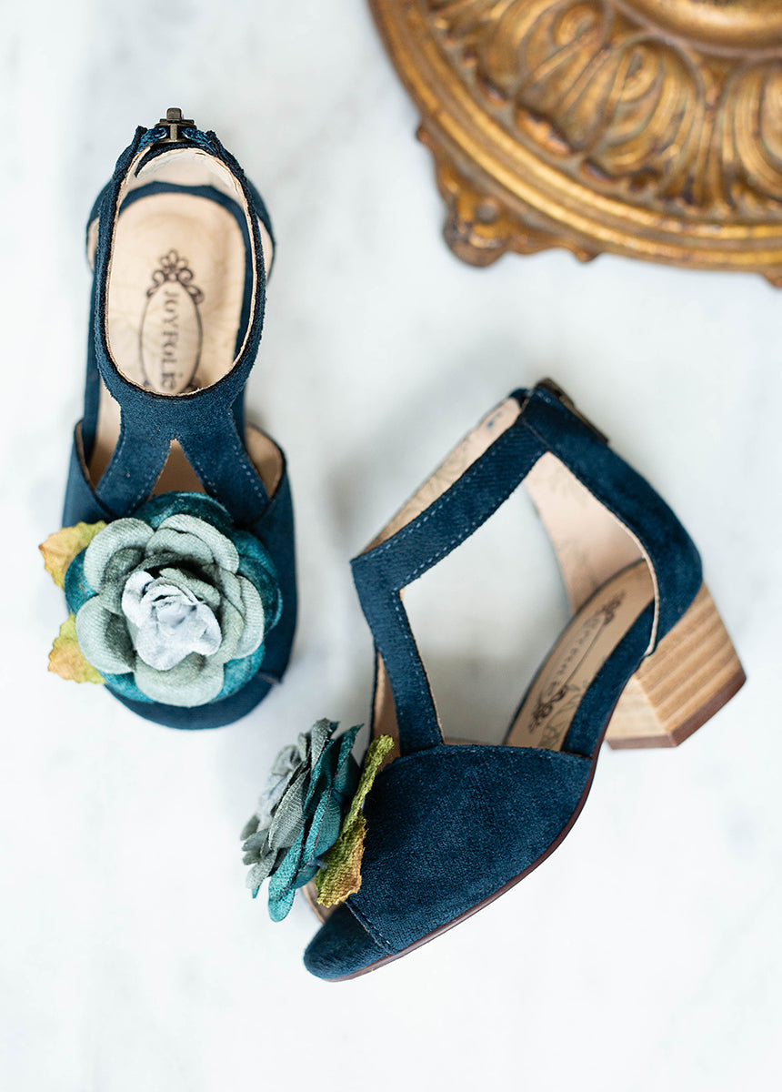 Orelia Heel in Deep Teal