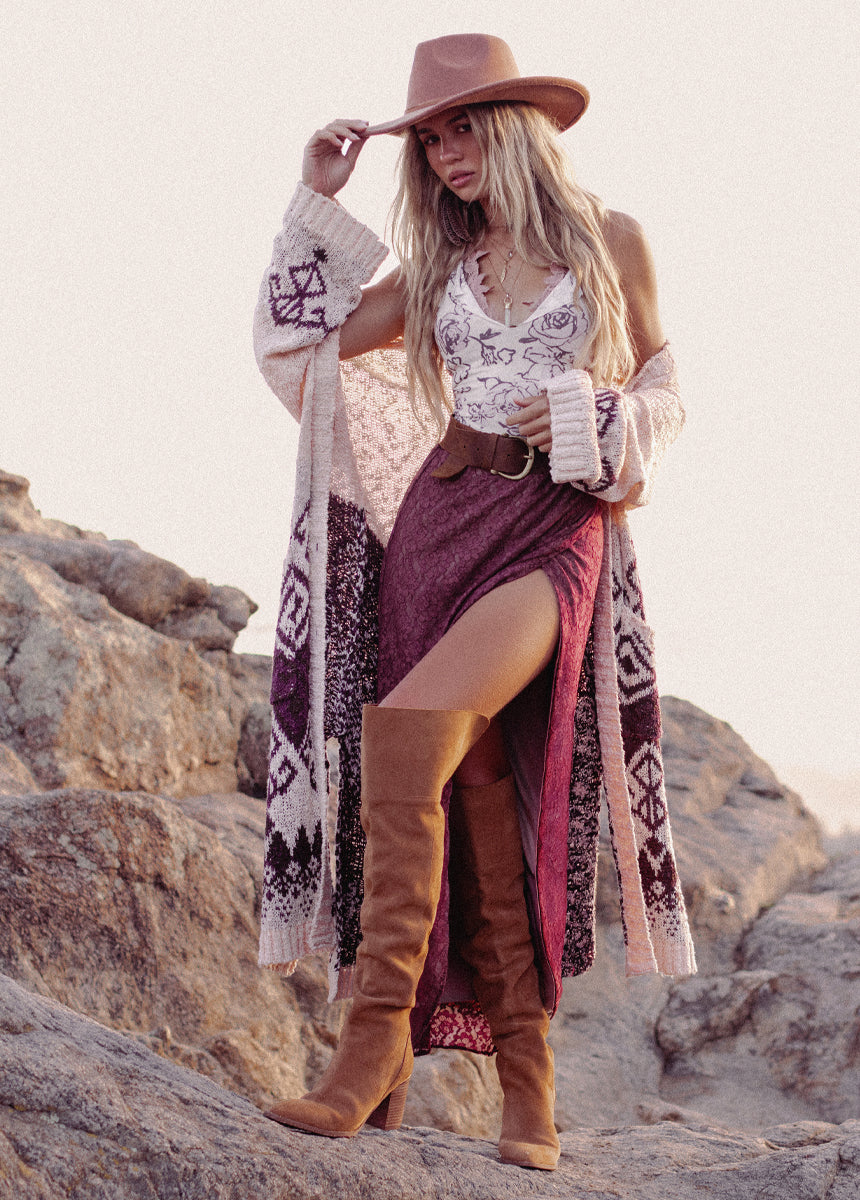 Naima Tank in Cream Boho Floral