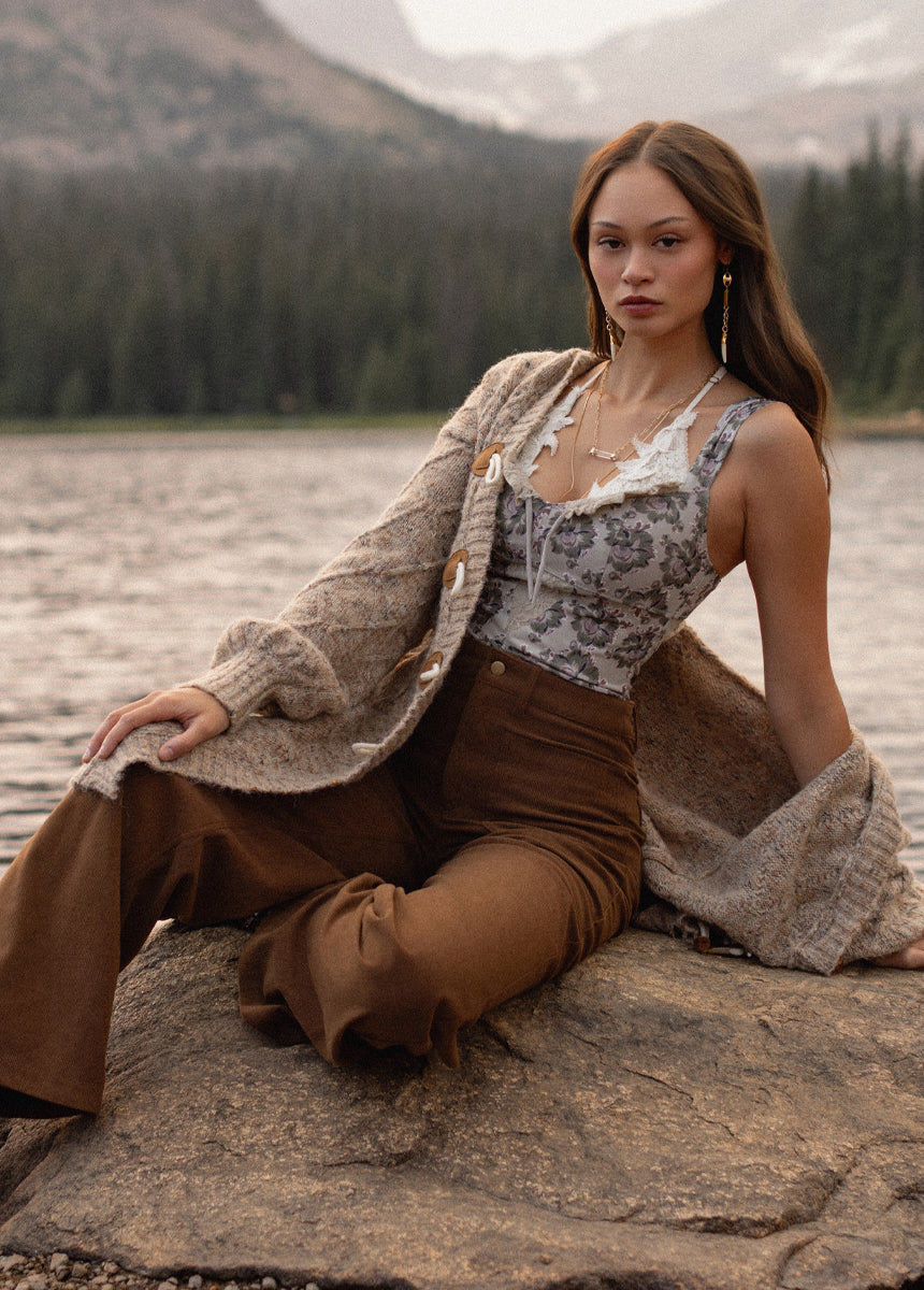 Rianne Sweater in Heather Camel