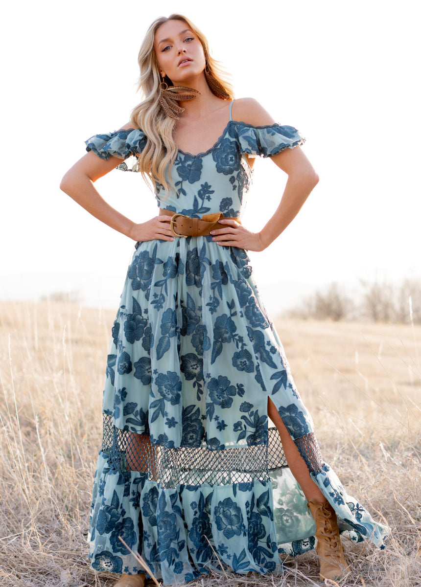 Paulina Dress in Peacock