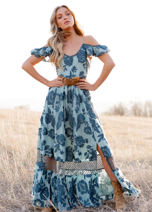 Paulina Dress in Peacock