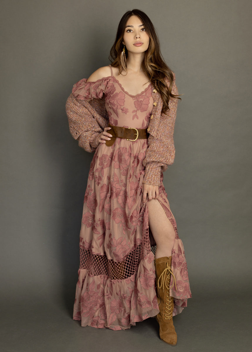 Paulina Dress in Raisin