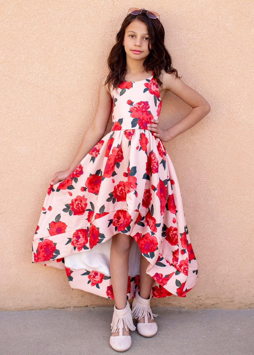 Pearl Dress in Shell Floral