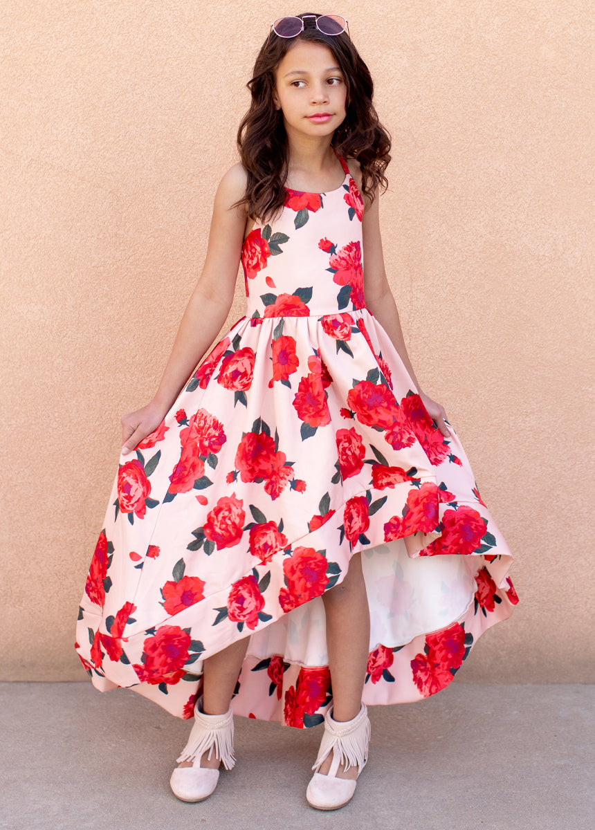 Pearl Dress in Shell Floral