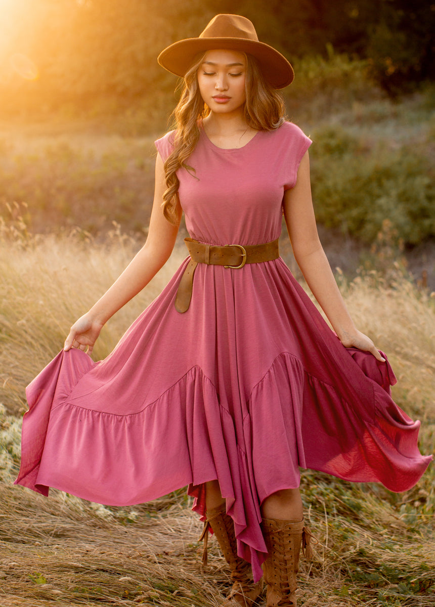 Pilar Dress in Mesa Rose