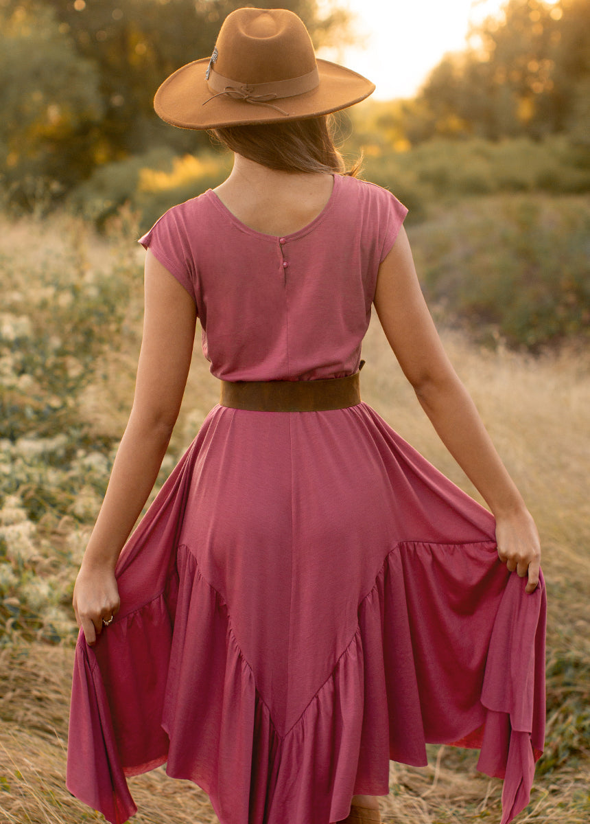 Pilar Dress in Mesa Rose
