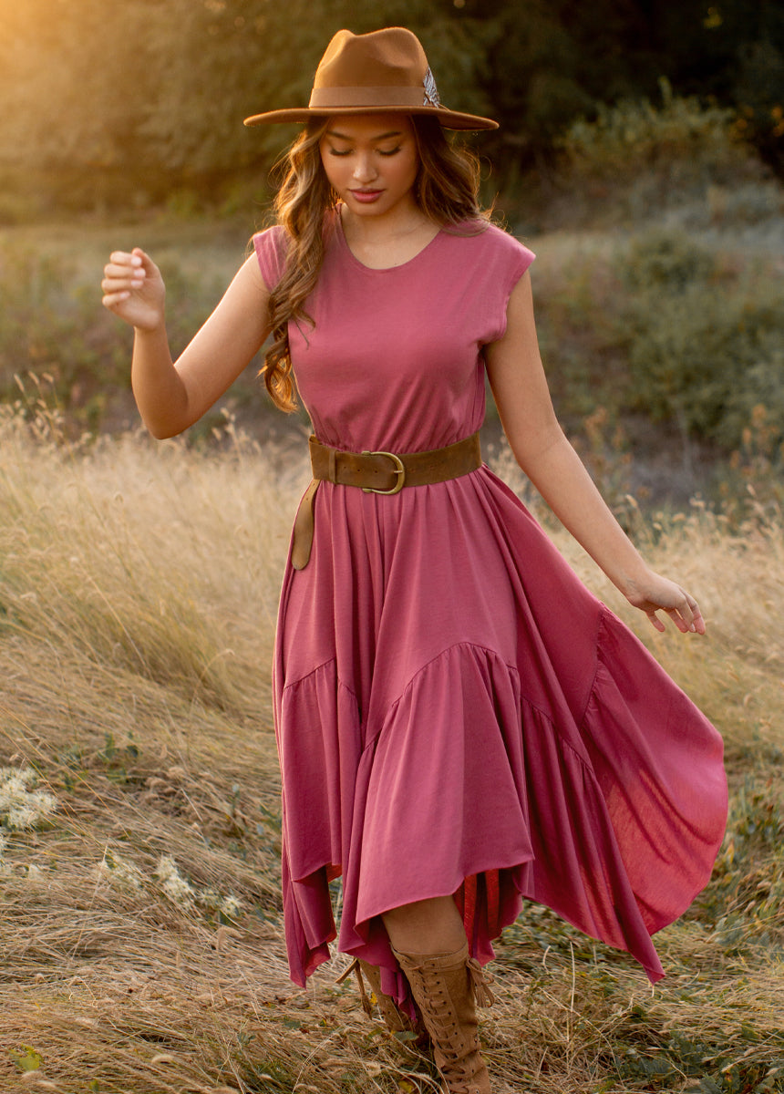 Pilar Dress in Mesa Rose