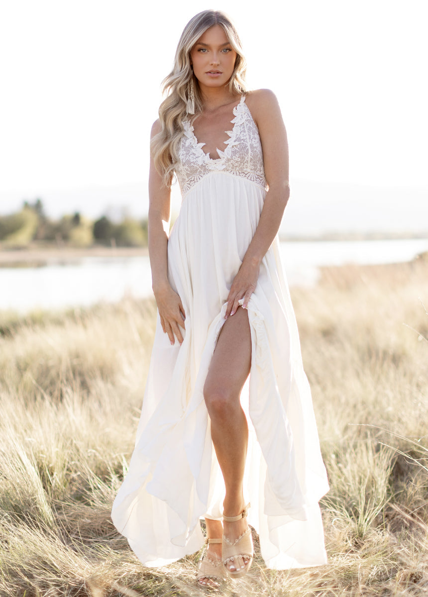 Poesy Dress in Cream