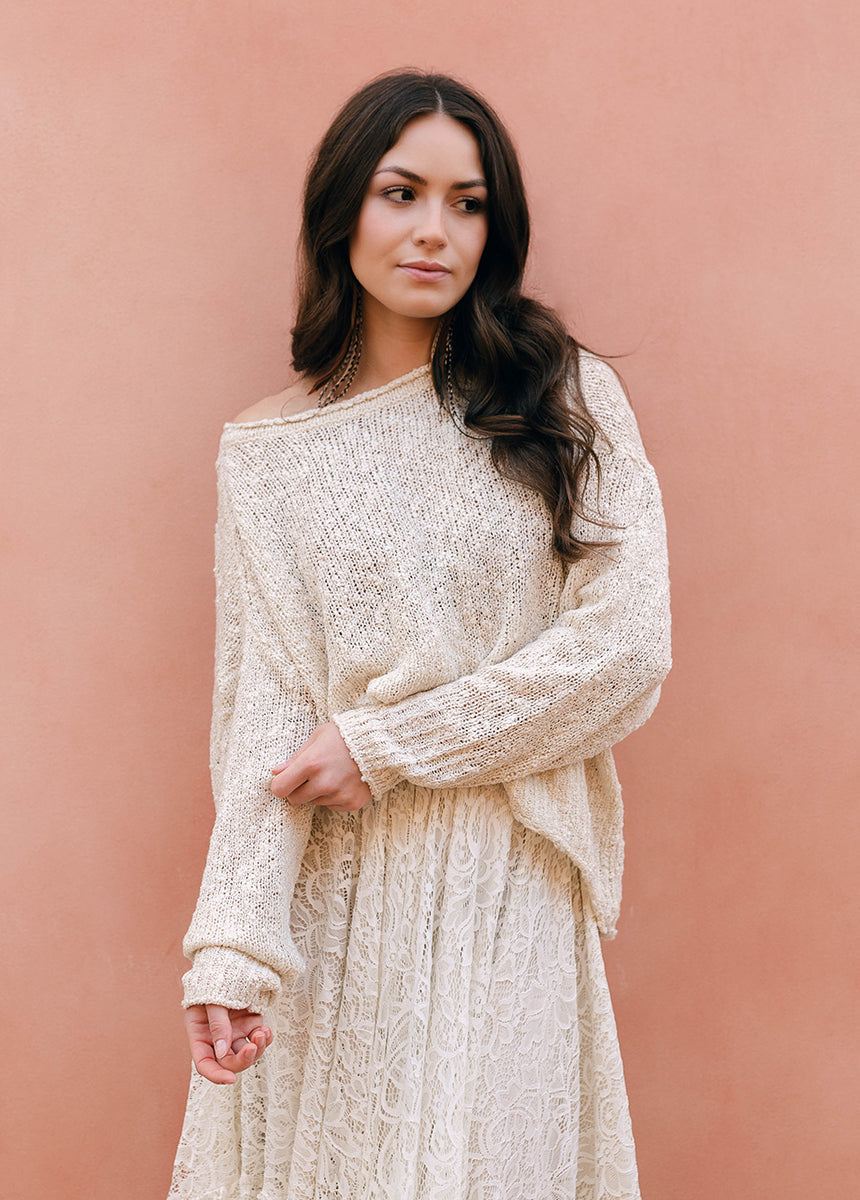 Selah Sweater in Ecru
