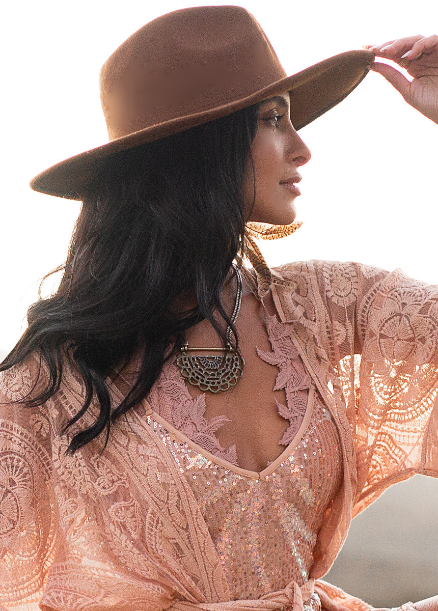 Poesy Bralette in Desert Shell