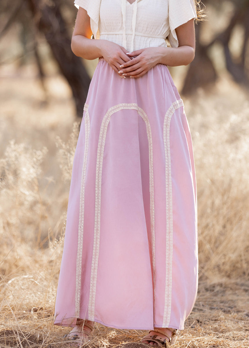 Ravina Skirt in Nude Pink