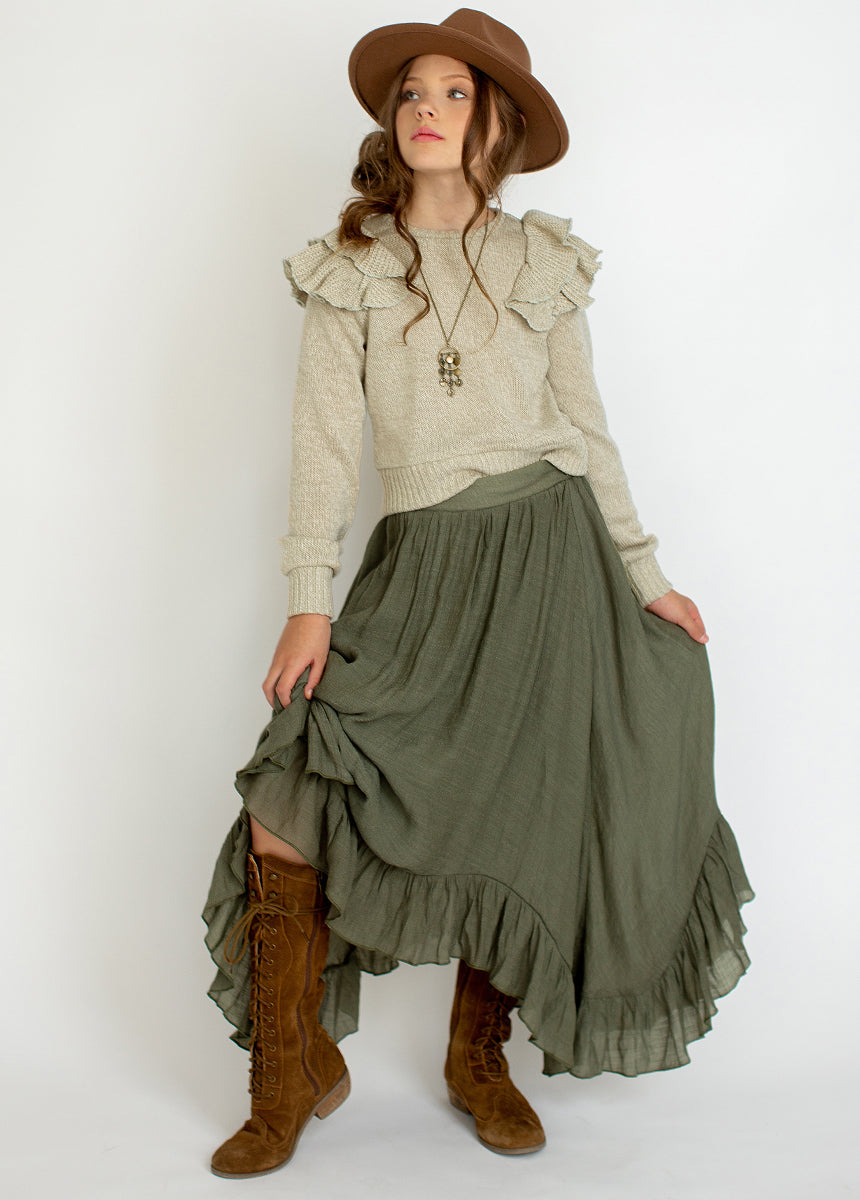 Tiegan Sweater in Heather Oat