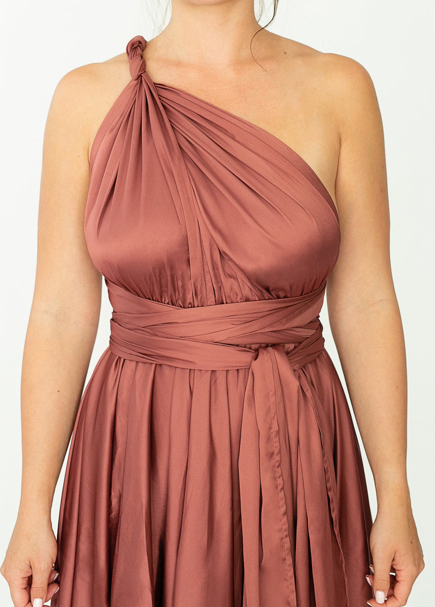 June Impact Dress in Cedarwood