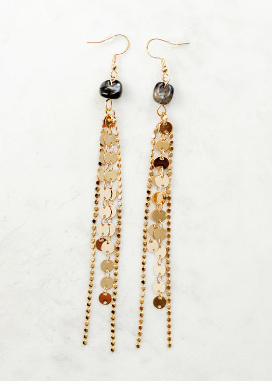 Sagitta Earrings in Stone