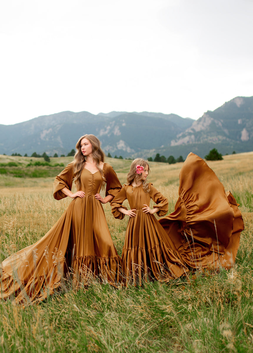 Leana Impact Dress in Dark Honey