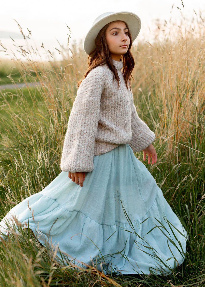 Annabel Skirt in Blue Smoke