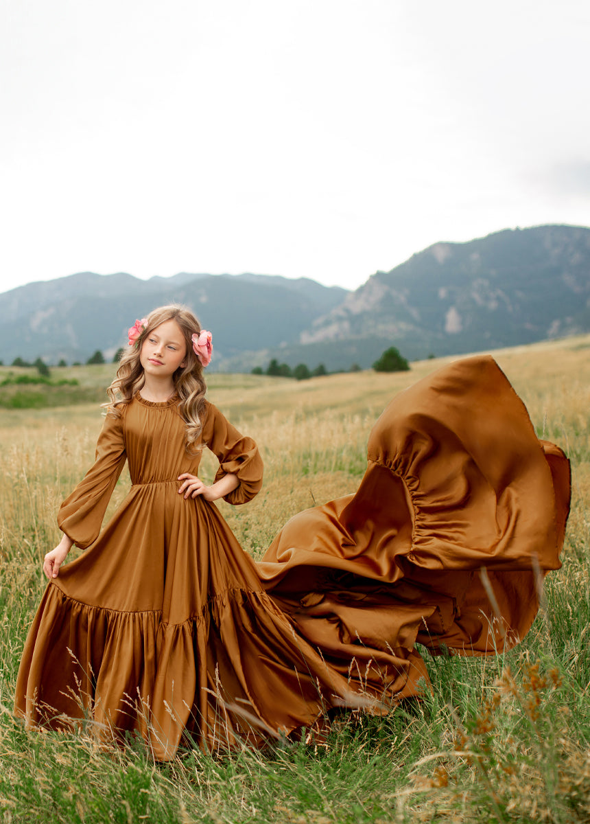 Leana Impact Dress in Dark Honey