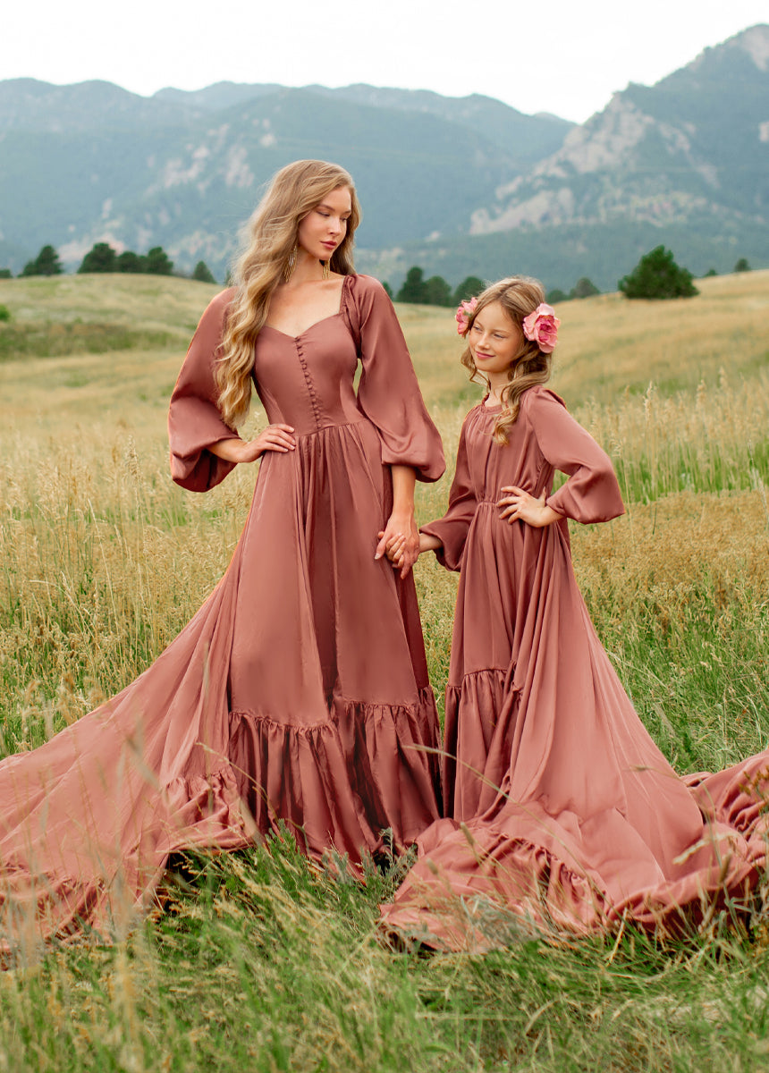 Leana Impact Dress in Cedarwood