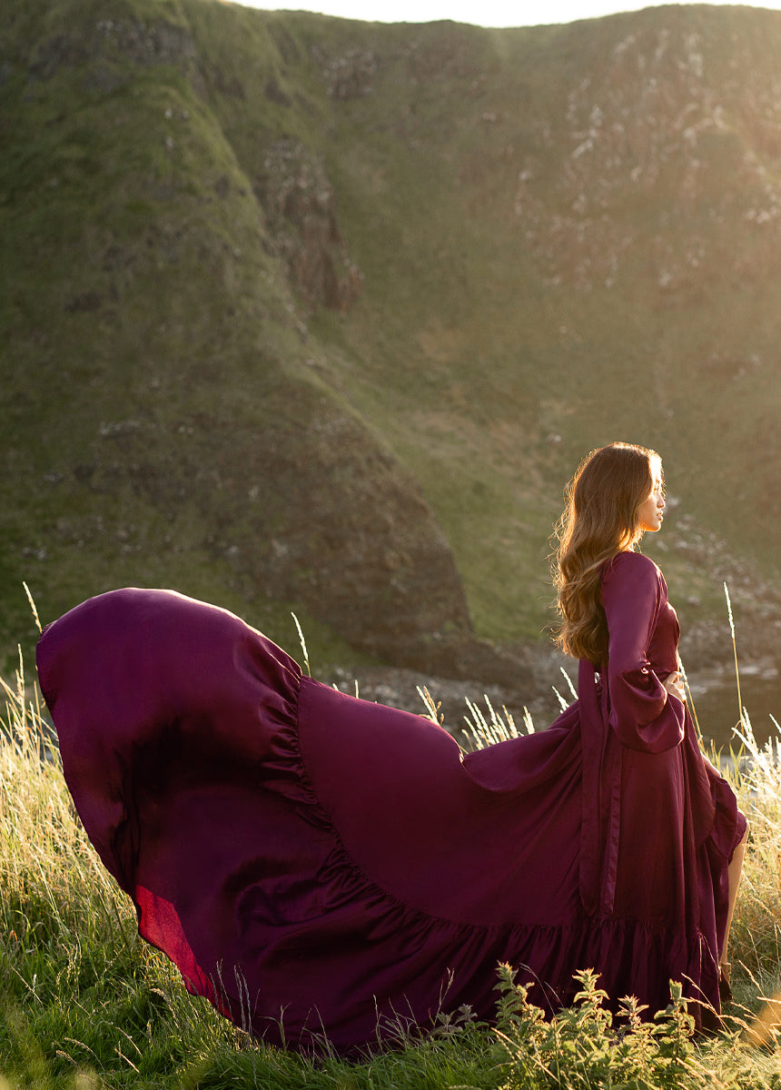 Lorna Impact Dress in Plum