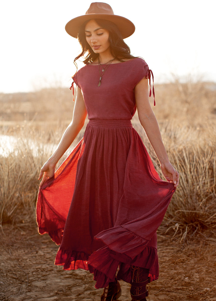 Gia Dress in Mesa Rose